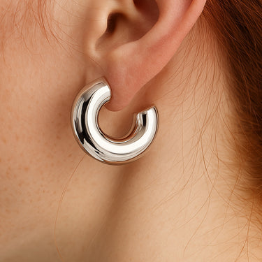 Matilda Halo Gold Hoop Earrings